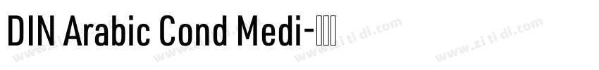 DIN Arabic Cond Medi字体转换